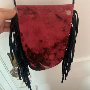 Elegant Velvet Fringe Crossbody Bag